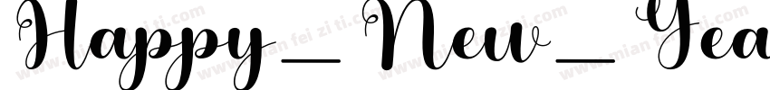 Happy_New_Year Regul字体转换